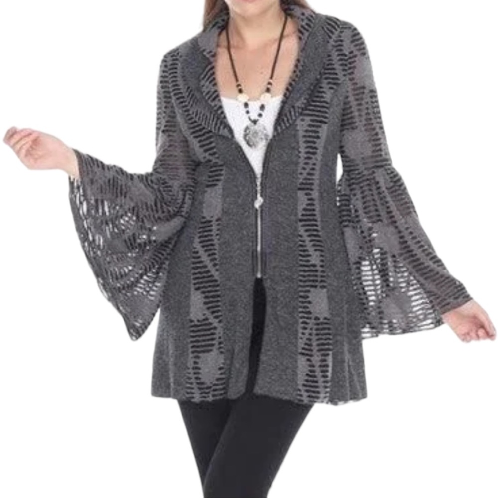 Gray Goth Cardigan - Picture 5 of 12